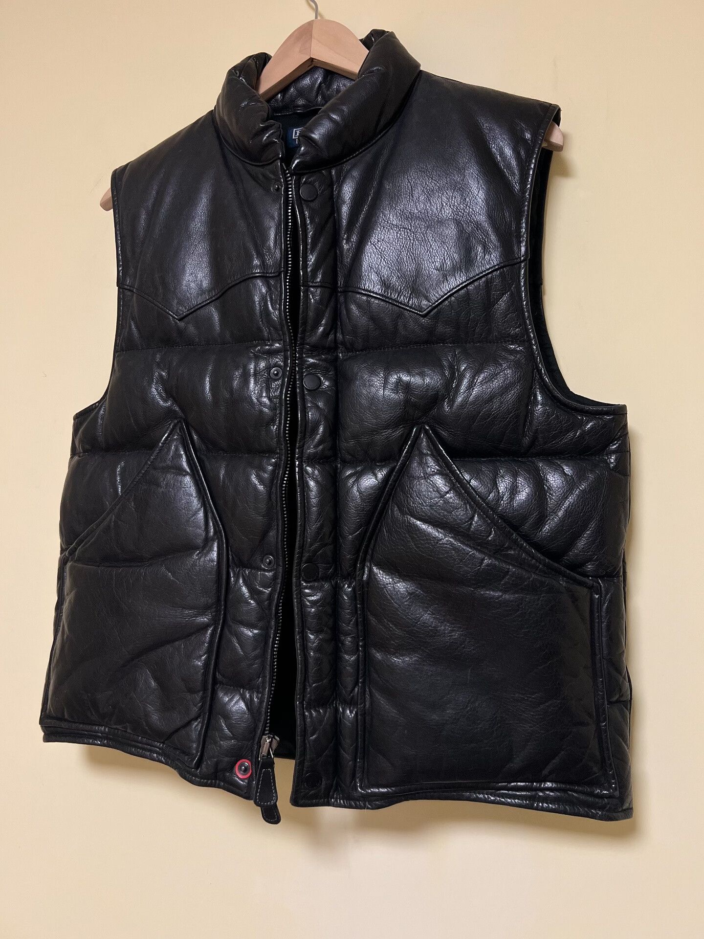 Polo Ralph Lauren Polo Ralph Lauren Leather Down Vest Size US M / EU 48-50 / 2 - 5 Thumbnail