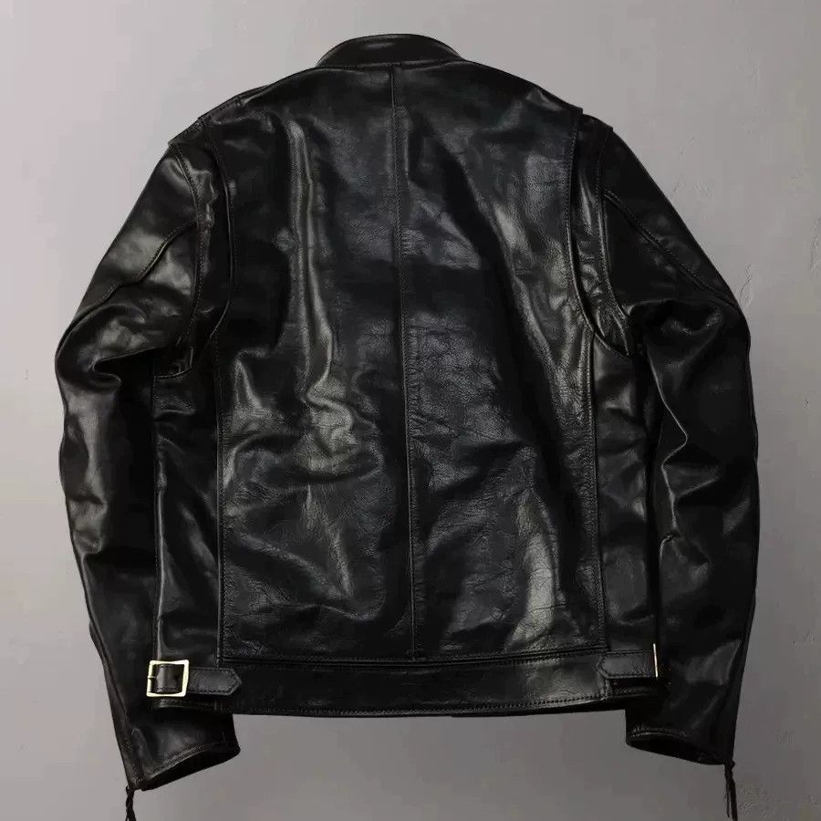 The Flat Head Classic Stand Collar Motorcycle Jacket Size US XS / EU 42 / 0 - 2 Thumbnail