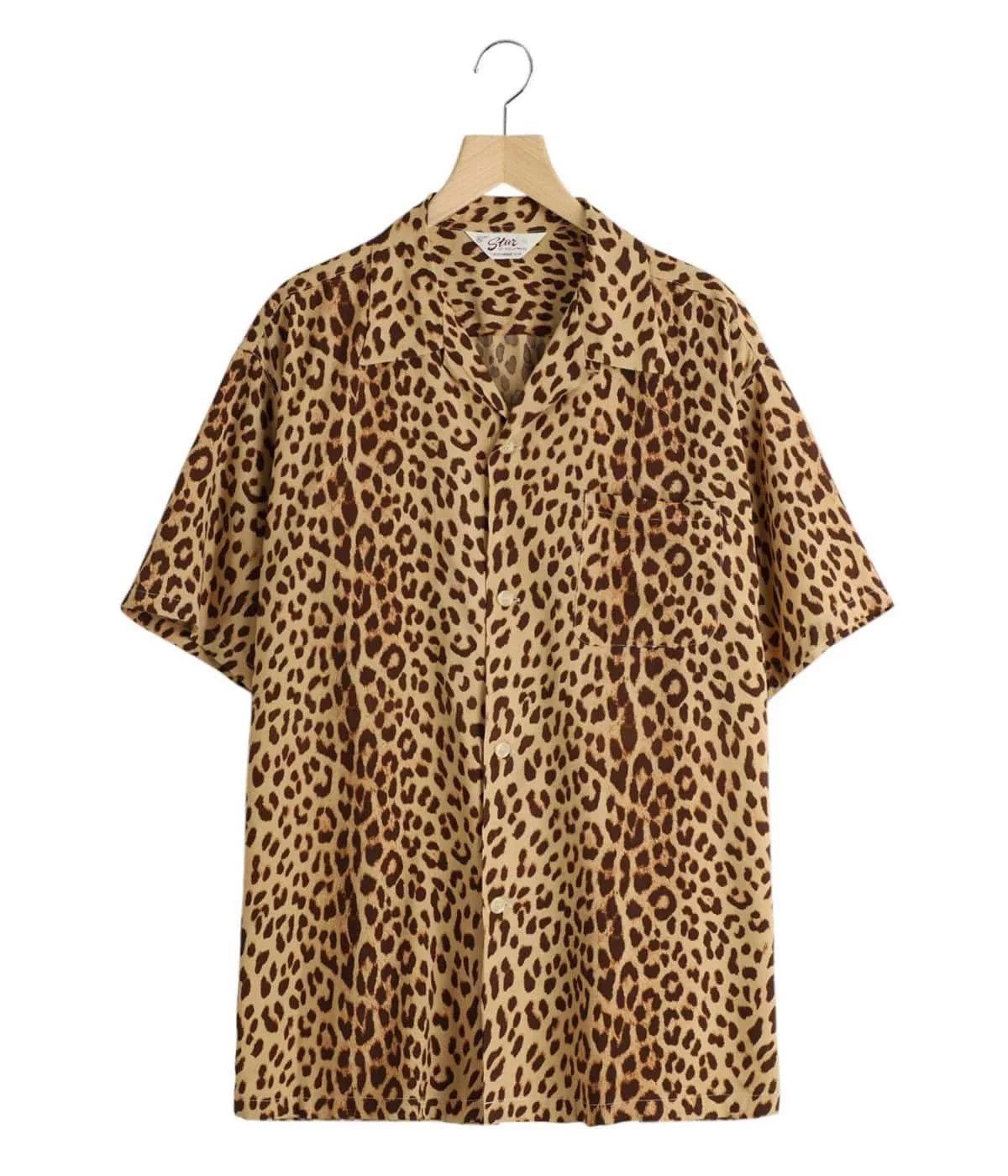 Star Of Hollywood Vintage Leopard Print Hawaiian Shirt Size US L / EU 52-54 / 3 - 2 Thumbnail