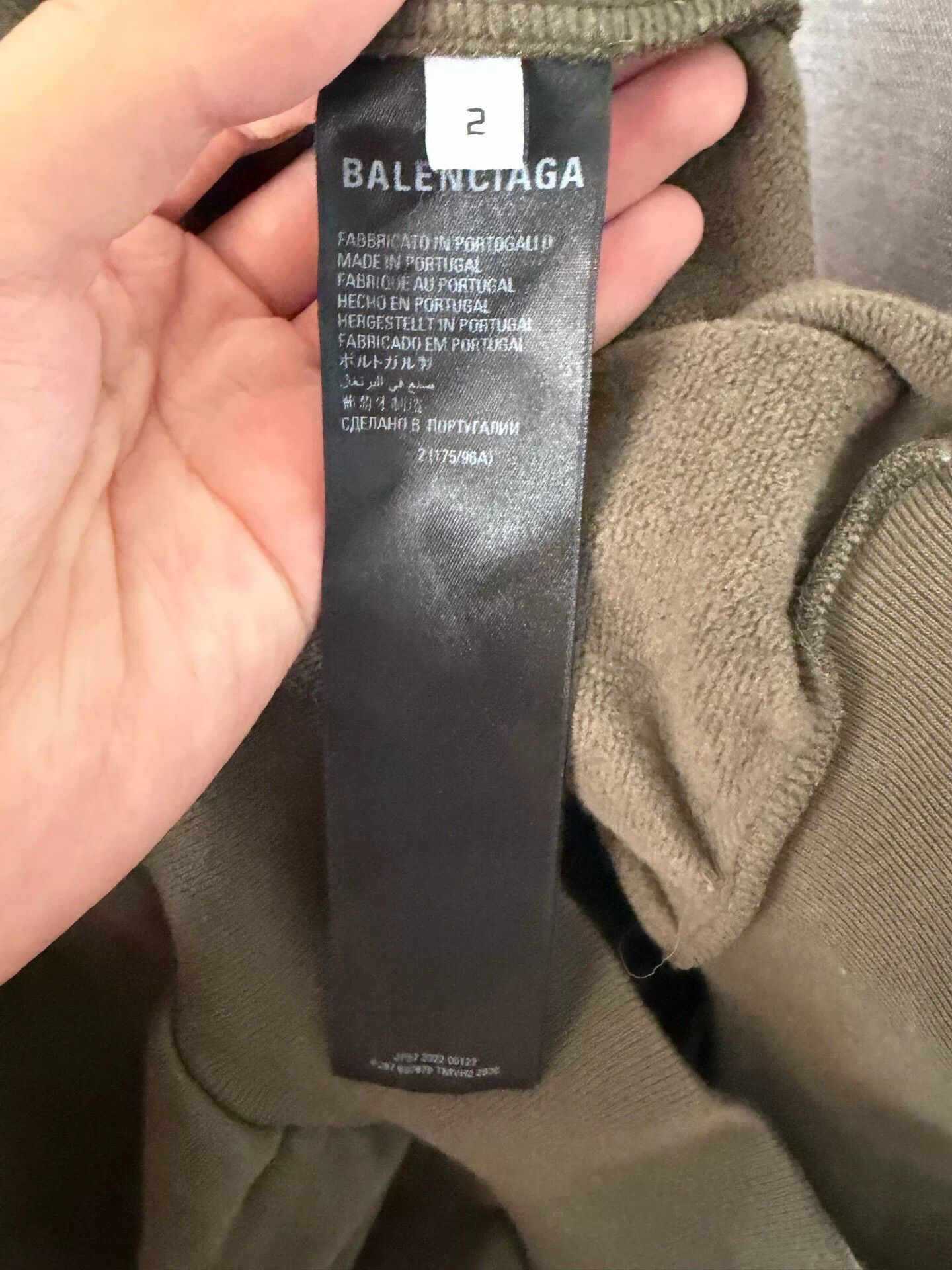 Balenciaga balenciaga olive green hoodie with logo Size US XL / EU 56 / 4 - 4 Thumbnail