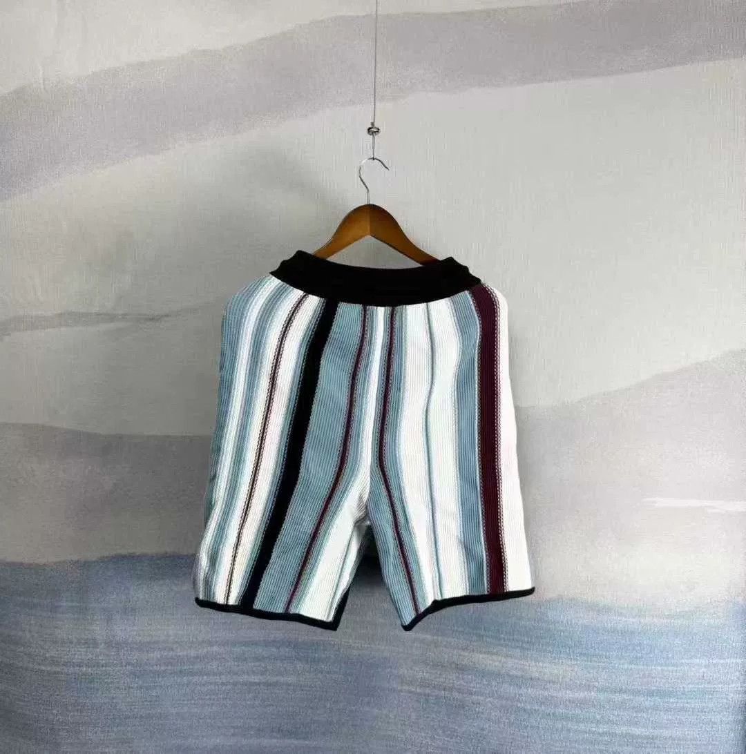 Louis Vuitton louis vuitton striped embroidered knit shorts Size 23" - 3 Thumbnail