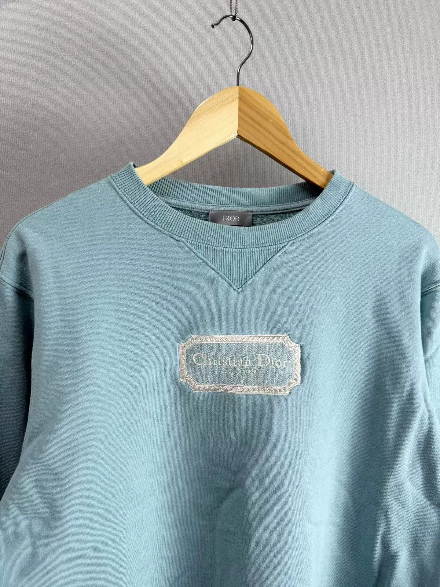 Dior christian dior blue embroidered sweatshirt size S Size S / US 4 / IT 40 - 2 Thumbnail