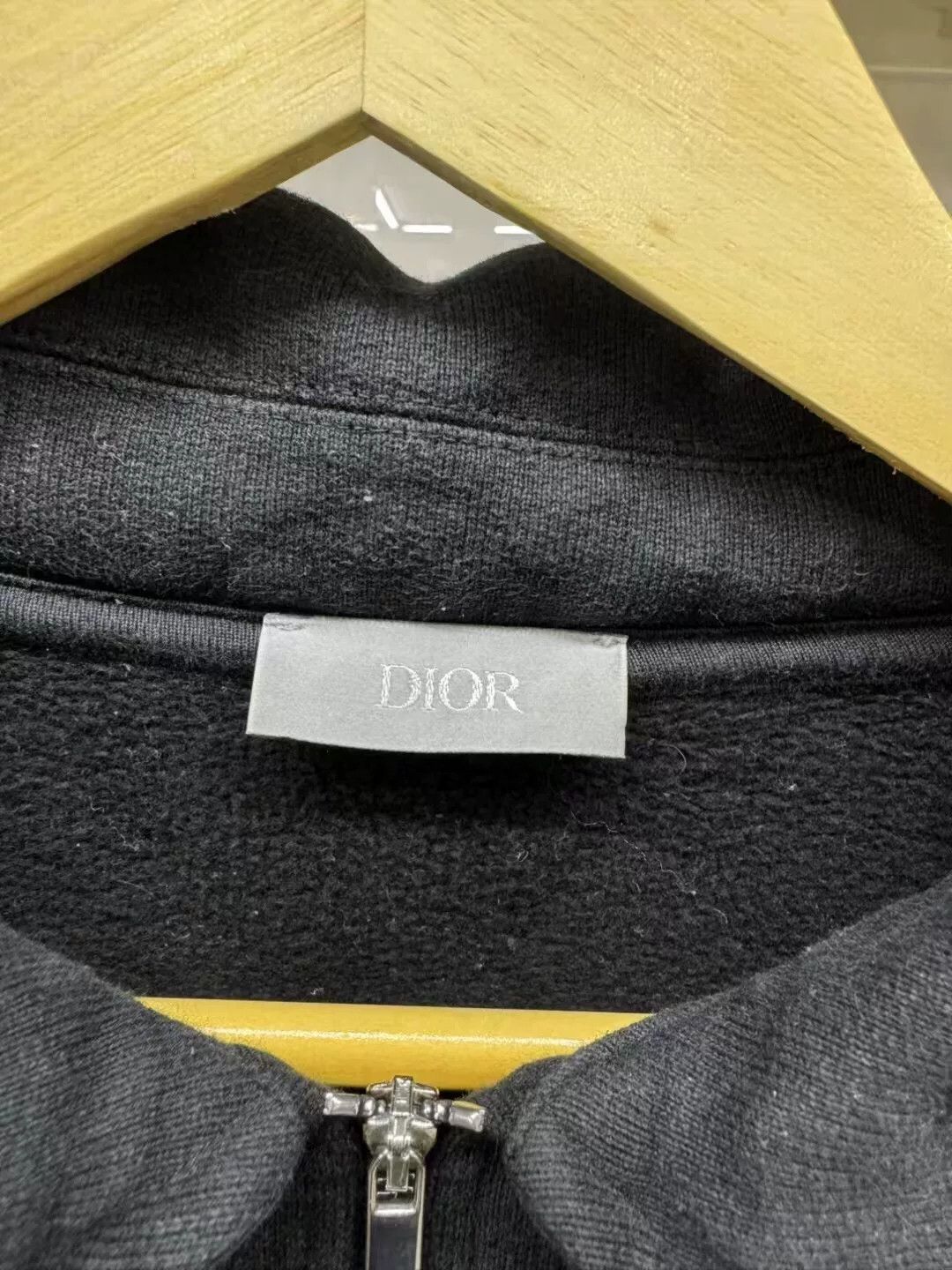 Dior black embroidered logo half-zip sweatshirt Size US L / EU 52-54 / 3 - 5 Thumbnail