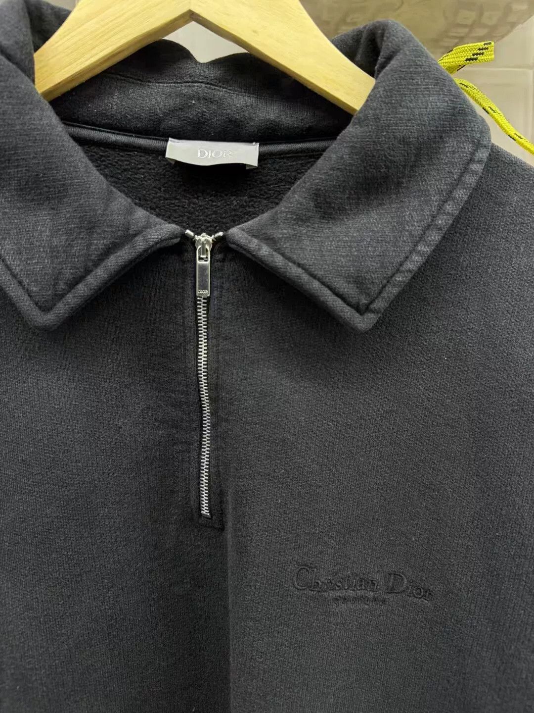 Dior black embroidered logo half-zip sweatshirt Size US L / EU 52-54 / 3 - 4 Thumbnail