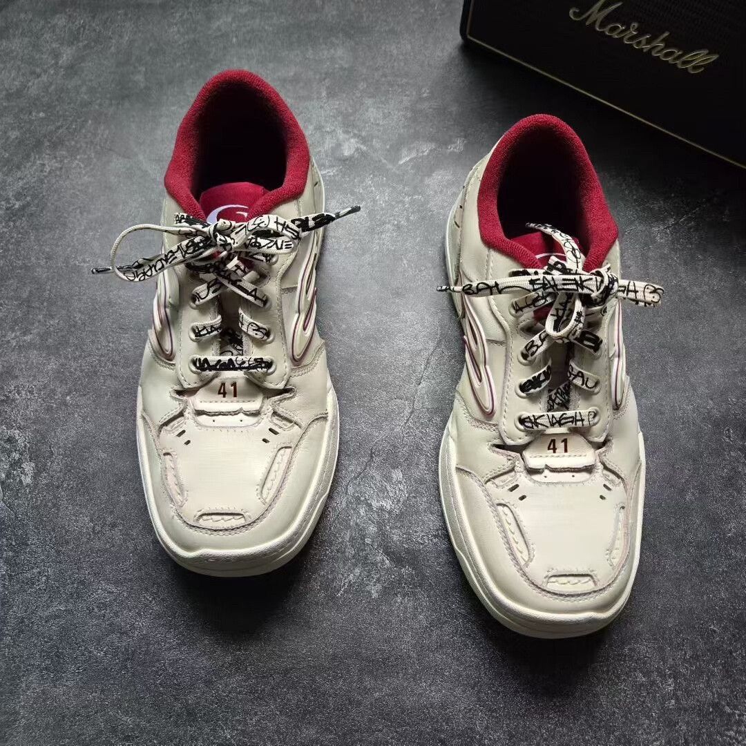 Balenciaga balenciaga hamptons white and red sneakers Size US 8 / EU 41 - 2 Thumbnail