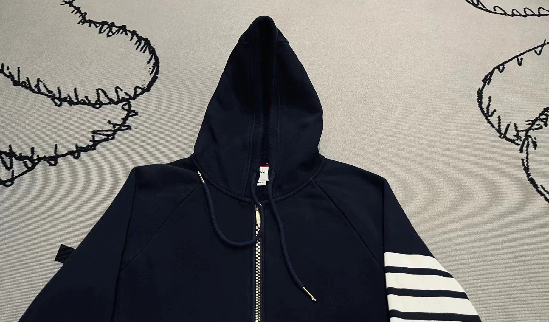 Thom Browne thom browne navy knitted hoodie jacket Size US S / EU 44-46 / 1 - 2 Thumbnail