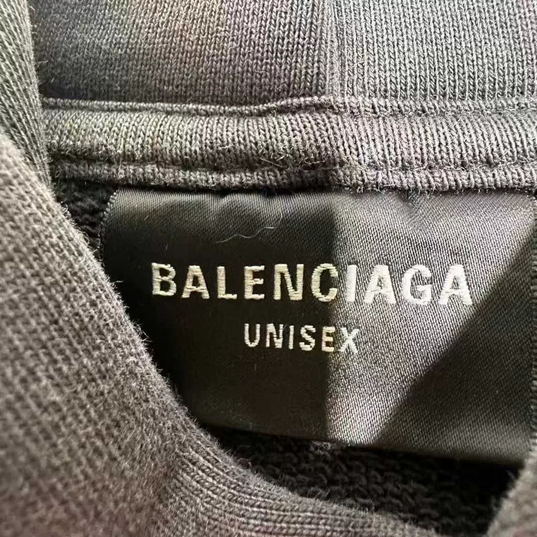 Balenciaga balenciaga logo black hoodie with wave design Size US L / EU 52-54 / 3 - 3 Thumbnail
