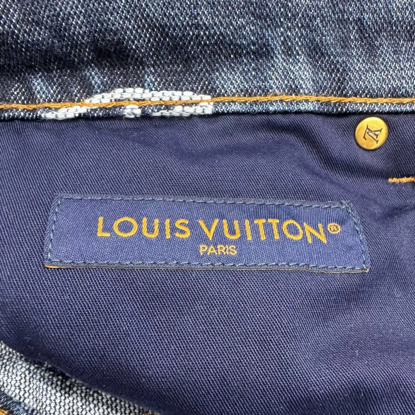 Louis Vuitton louis vuitton fw25 cloud jacquard jeans Size 29" - 2 Thumbnail