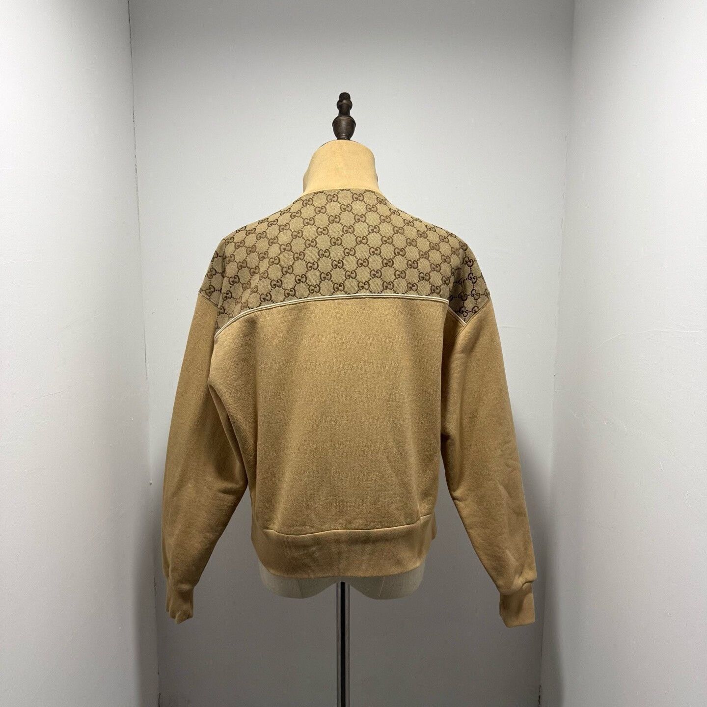Gucci Gucci Monogram Zip Jacket in Beige Size XXS / US 00 / IT 34 - 2 Thumbnail