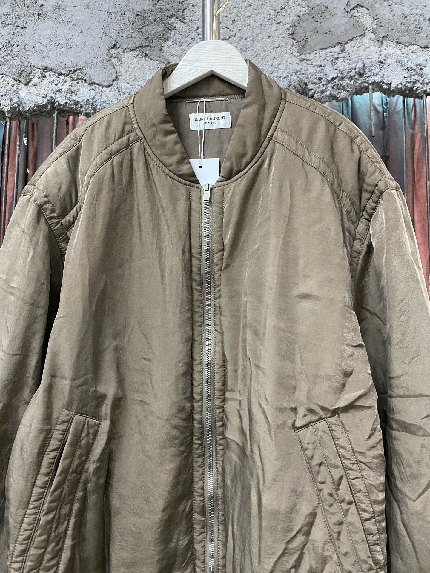 Saint Laurent Paris saint lauren cotton jacket in beige Size US XXL / EU 58 / 5 - 3 Thumbnail