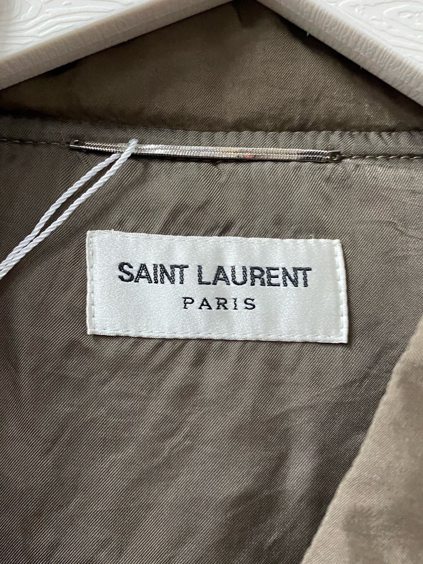 Saint Laurent Paris saint lauren cotton jacket in beige Size US XXL / EU 58 / 5 - 5 Thumbnail