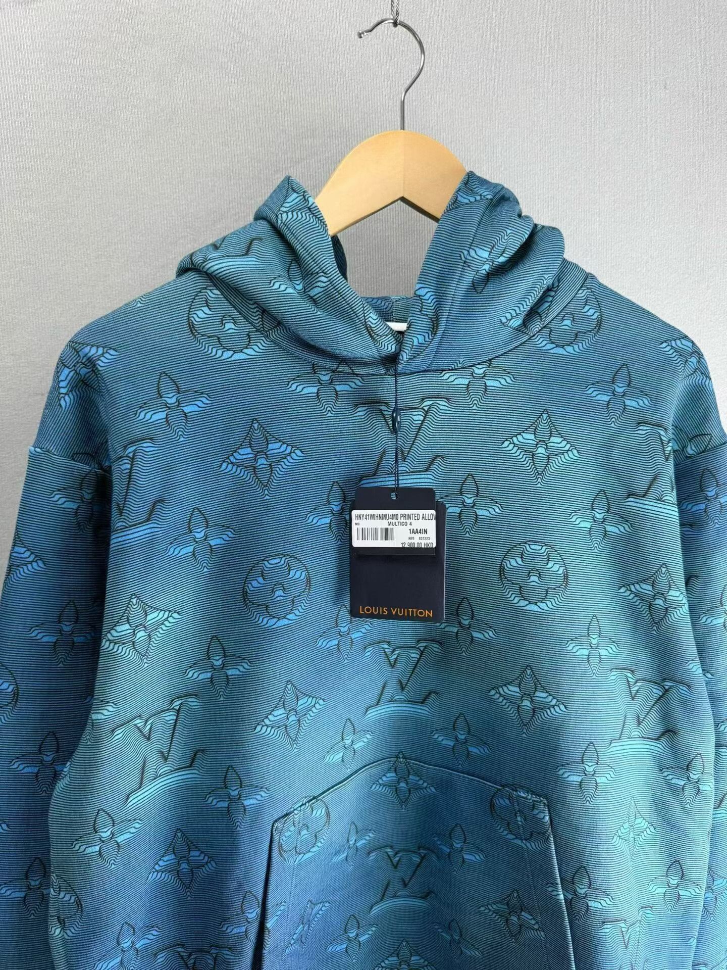 Louis Vuitton louis vuitton blue logo printed hoodie Size US M / EU 48-50 / 2 - 2 Thumbnail