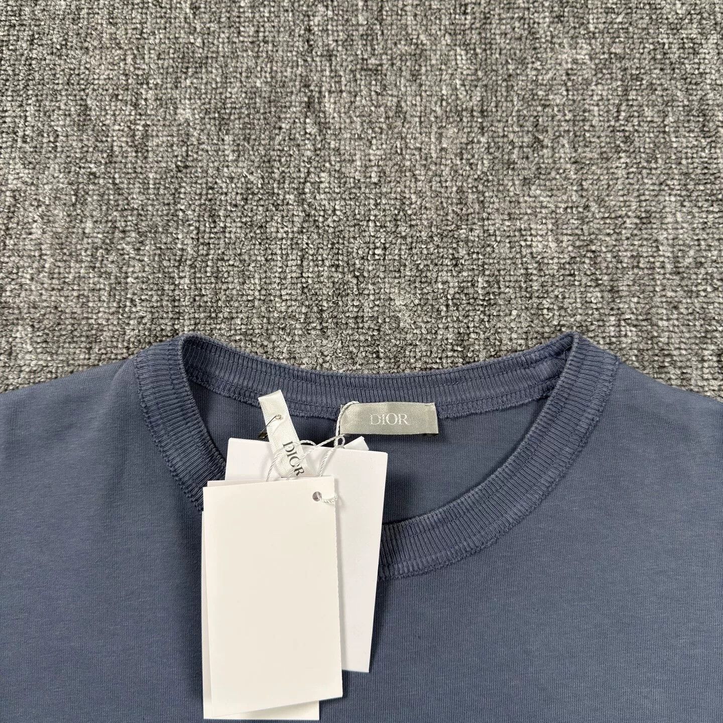 Dior dior blue short sleeve t-shirt with embroidery Size US M / EU 48-50 / 2 - 3 Thumbnail