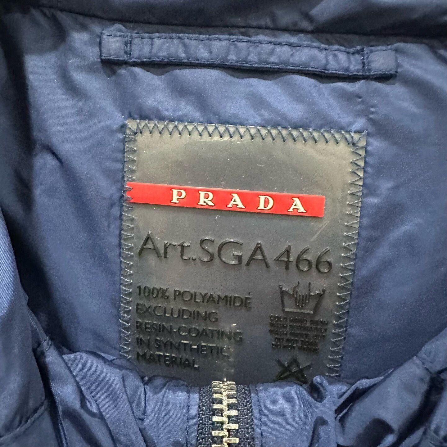 Prada prada dark blue hooded zip-up jacket Size US L / EU 52-54 / 3 - 4 Thumbnail