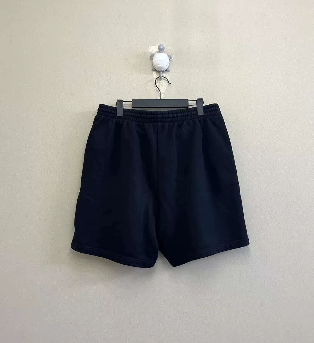 Balenciaga balenciaga black embroidered cola shorts men Size US 28 / EU 44 - 4 Thumbnail