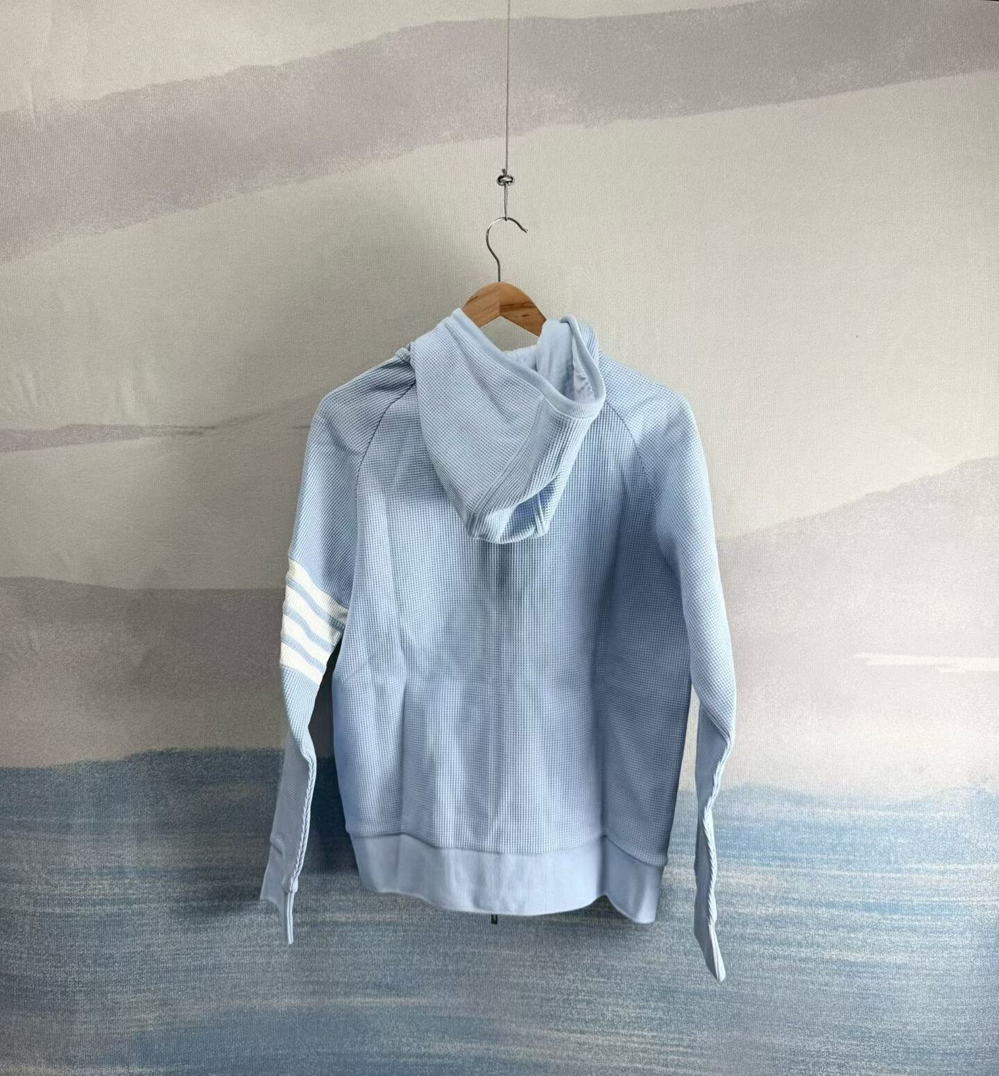 Thom Browne thom browne blue waffle hooded jacket Size US M / EU 48-50 / 2 - 3 Thumbnail