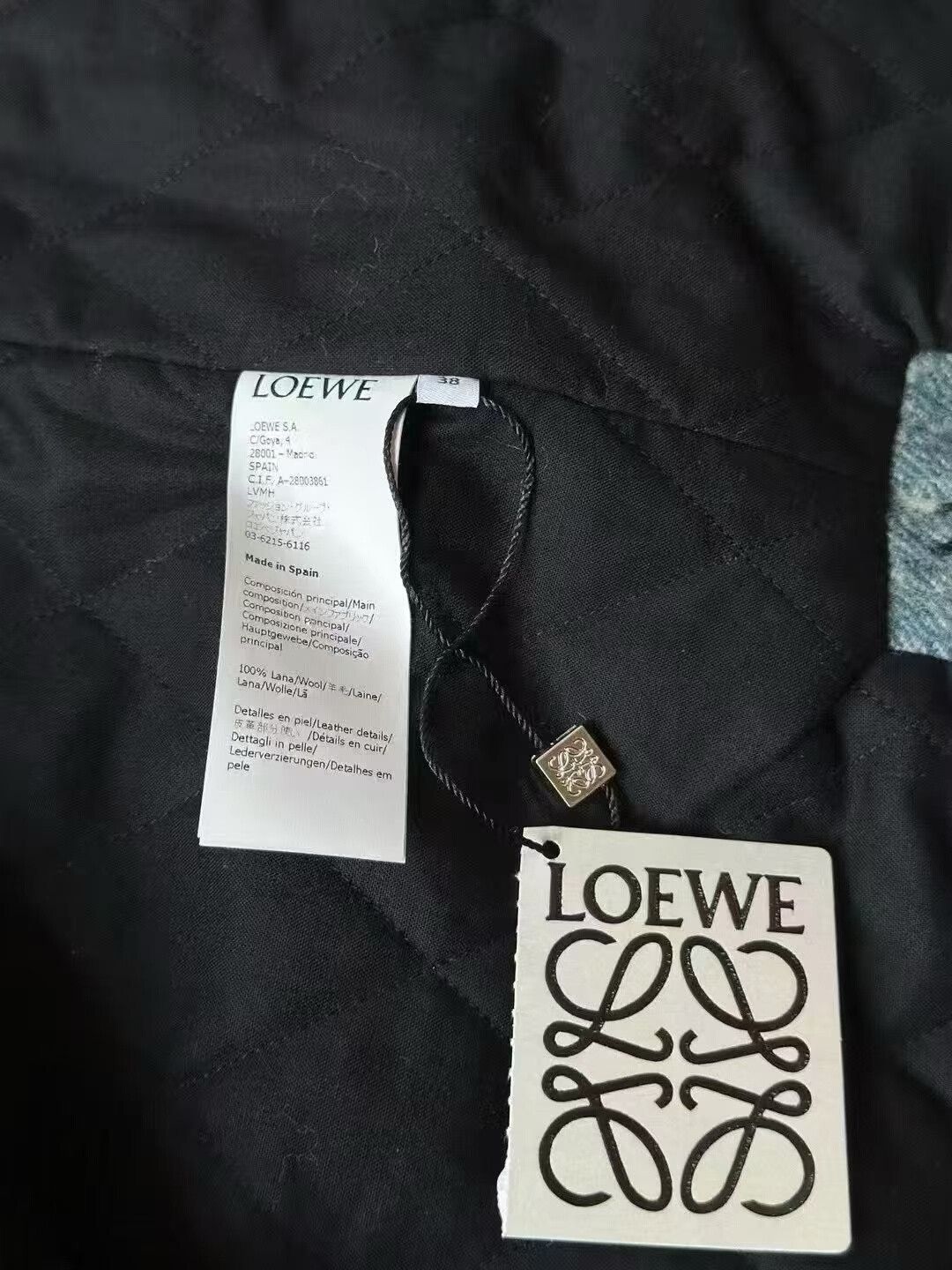 Loewe loewe wool coat with leather patch Size M / US 6-8 / IT 42-44 - 3 Thumbnail