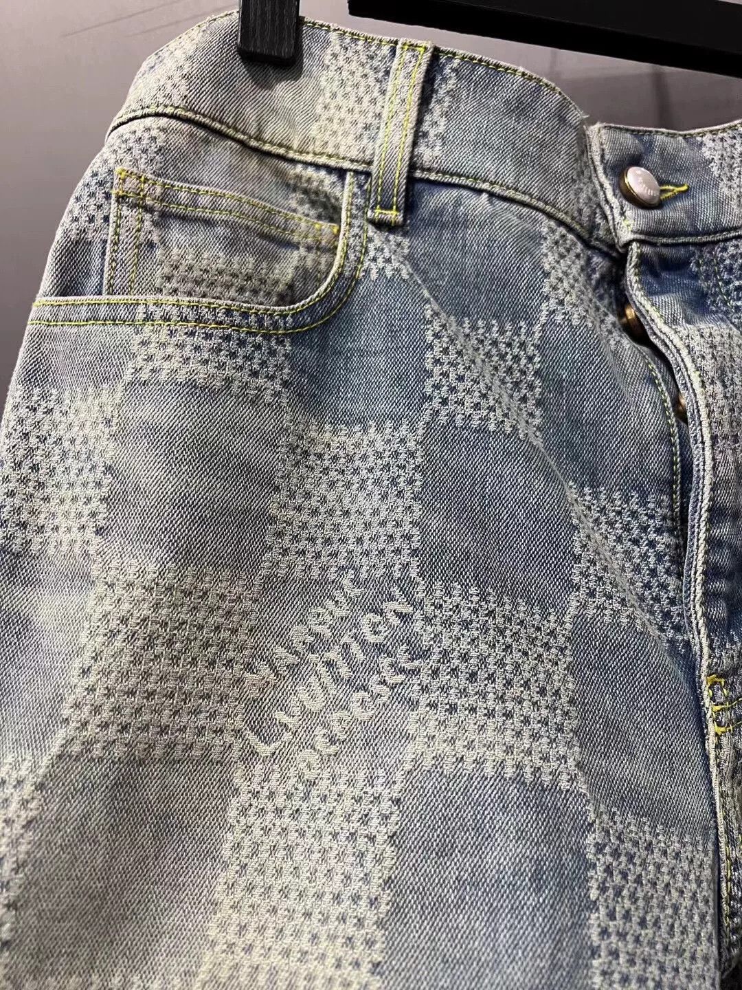 Louis Vuitton lv louis vuitton checkered logo denim pants Size US 30 / EU 46 - 3 Thumbnail