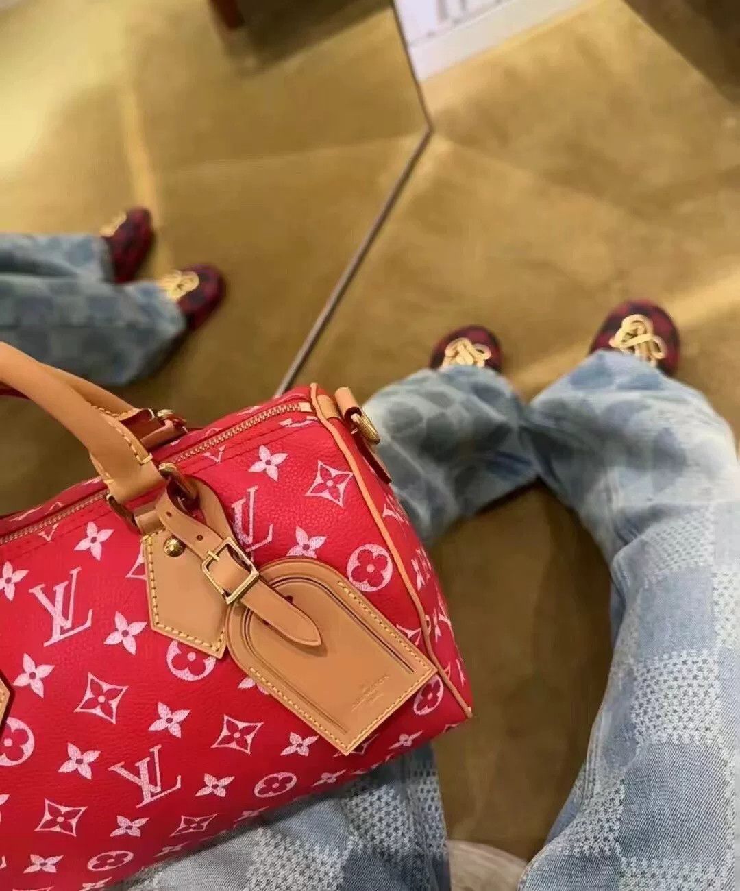 Louis Vuitton lv louis vuitton checkered logo denim pants Size US 30 / EU 46 - 6 Thumbnail