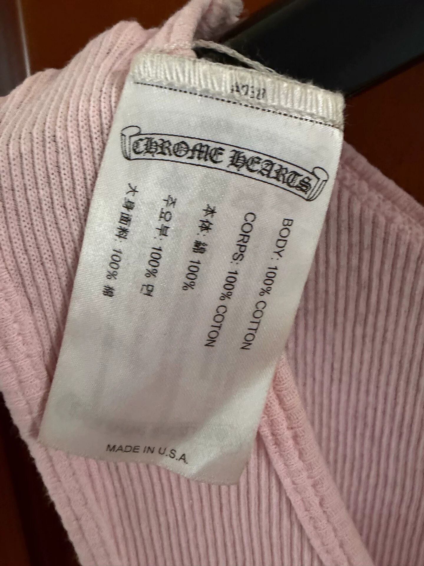 Chrome Hearts chrome hearts pink tank top size large Size L / US 10 / IT 46 - 4 Thumbnail