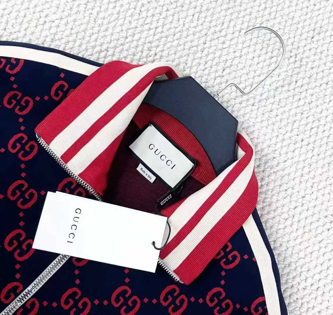 Gucci gucci gg pattern knitted zip jacket unisex Size US XXL / EU 58 / 5 - 3 Thumbnail