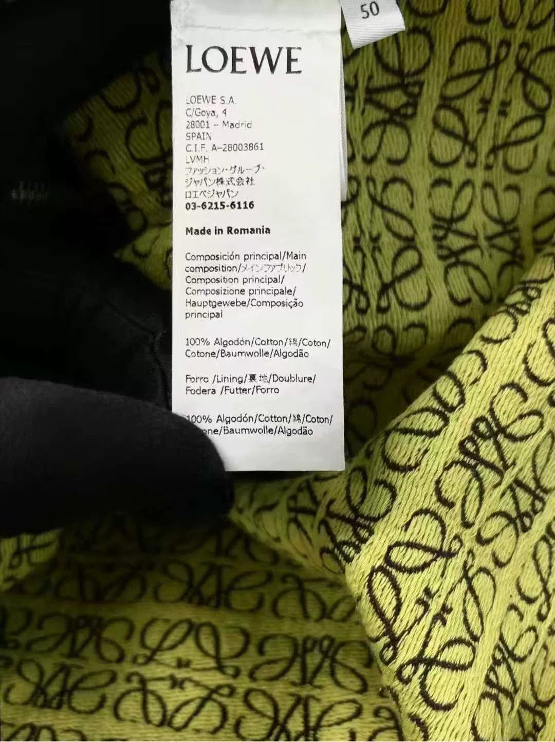 Loewe Loewe Anagram Logo Zip Jacket Coat Size US L / EU 52-54 / 3 - 4 Thumbnail