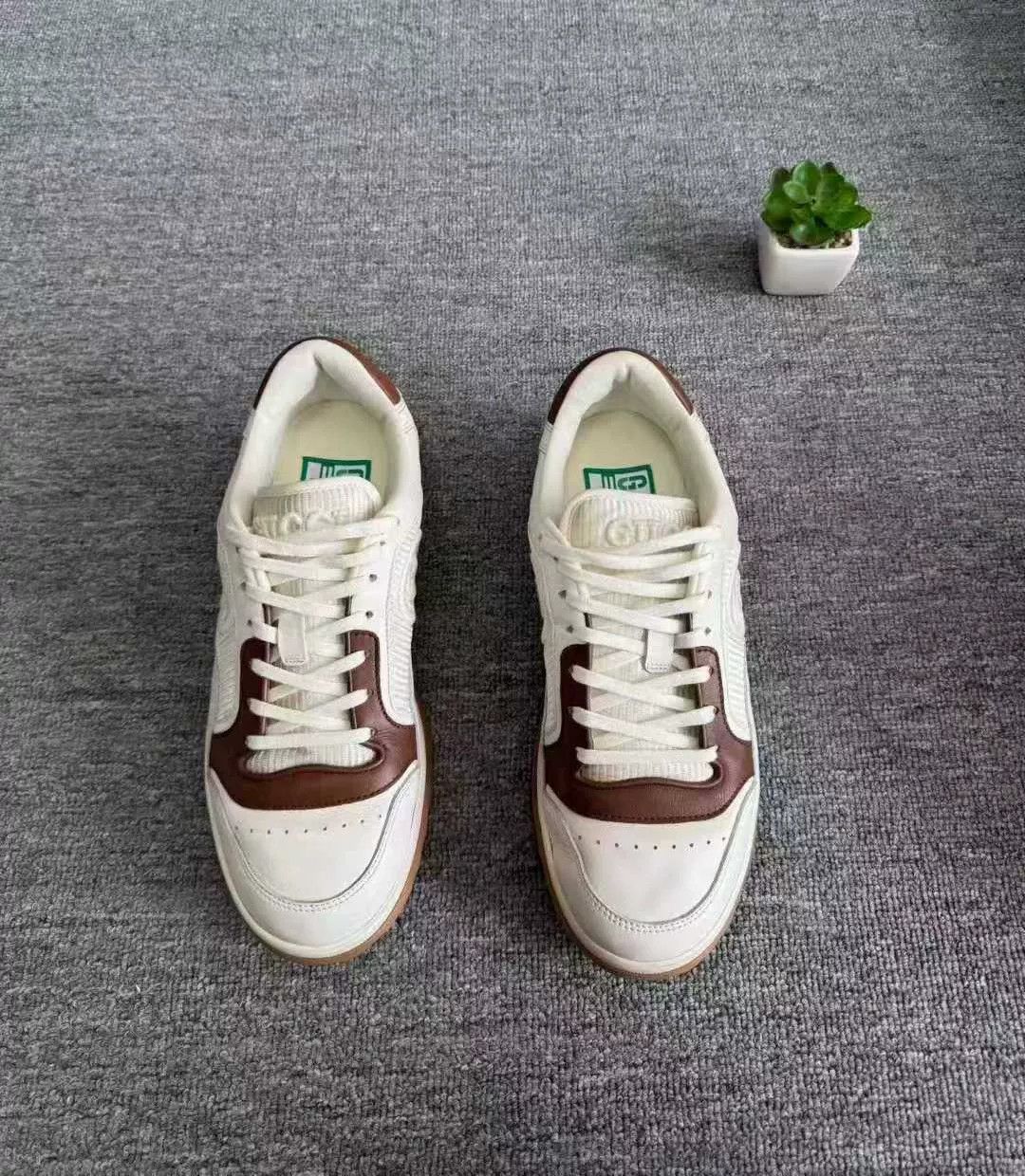 Gucci gucci mac80 white brown sneakers size 41 Size US 8 / EU 41 - 5 Thumbnail