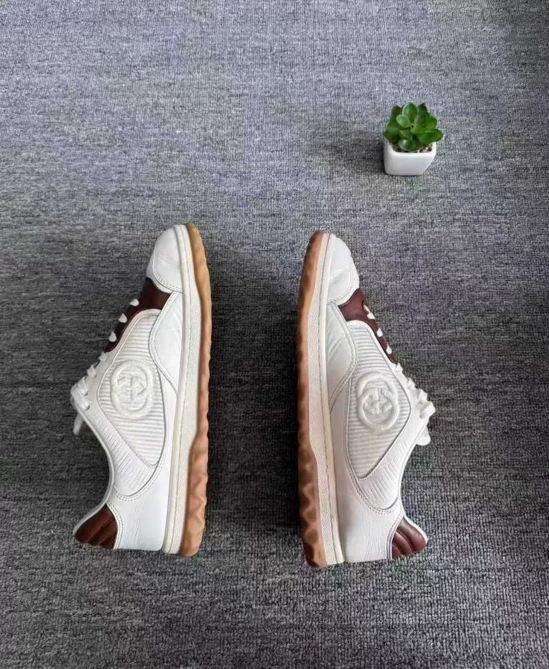 Gucci gucci mac80 white brown sneakers size 41 Size US 8 / EU 41 - 2 Thumbnail
