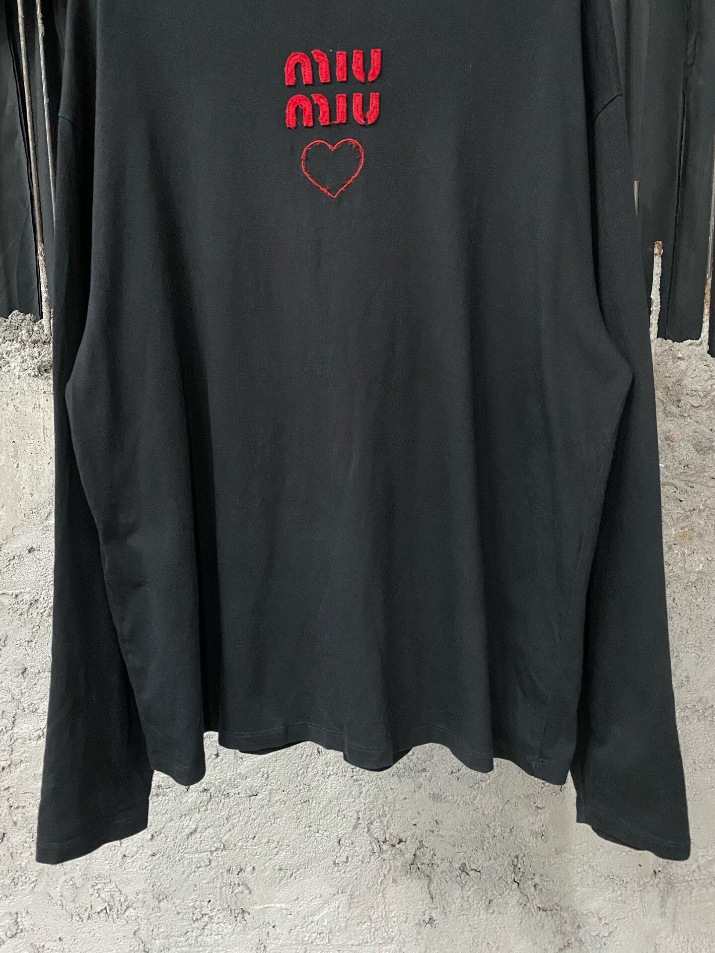 Miu Miu Miumiu Long Sleeve Heart Design Top Size XS / US 0-2 / IT 36-38 - 4 Thumbnail