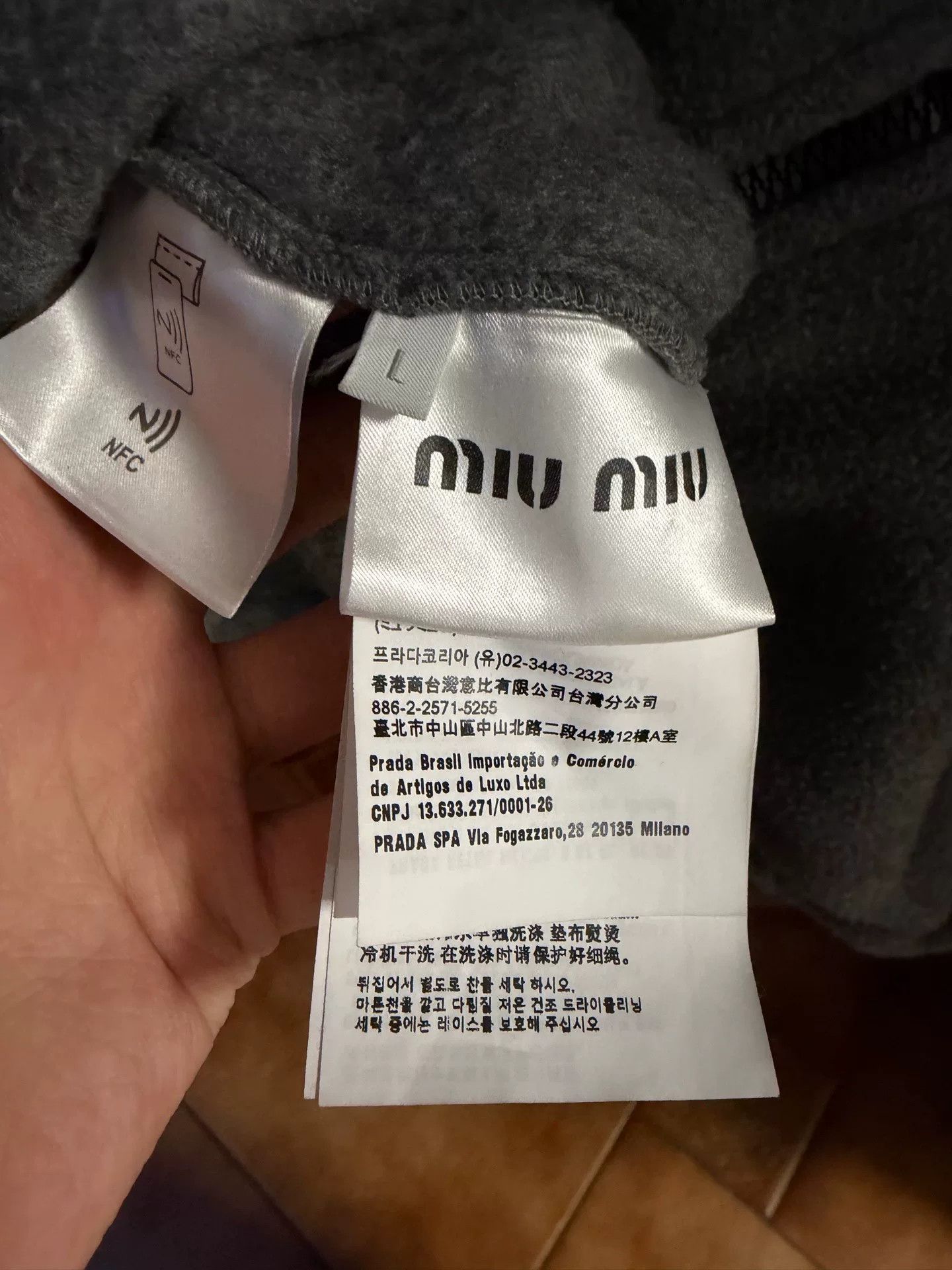 Miu Miu gray fleece zip vest size L Size L / US 10 / IT 46 - 4 Thumbnail