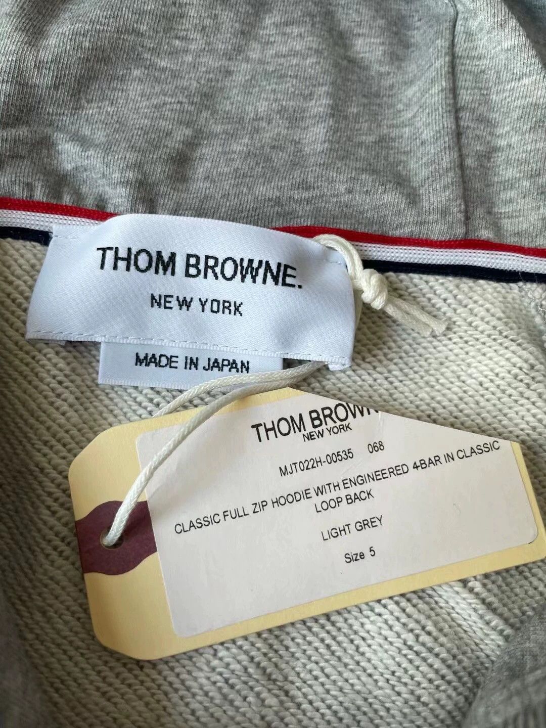 Thom Browne thom browne light grey zip hoodie Size US M / EU 48-50 / 2 - 2 Thumbnail