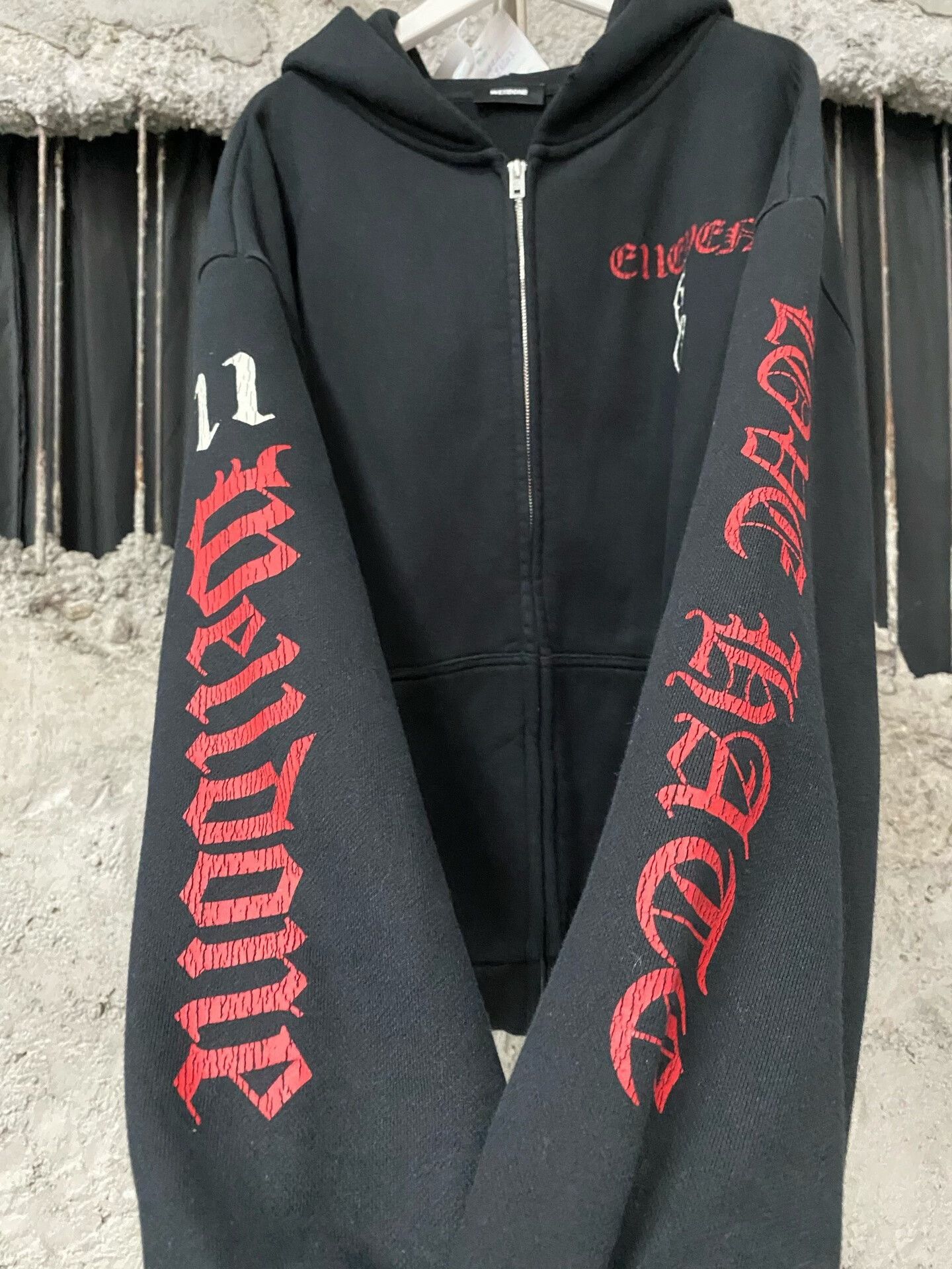 WE11DONE we11 done zip-up jacket in black Size US S / EU 44-46 / 1 - 5 Thumbnail