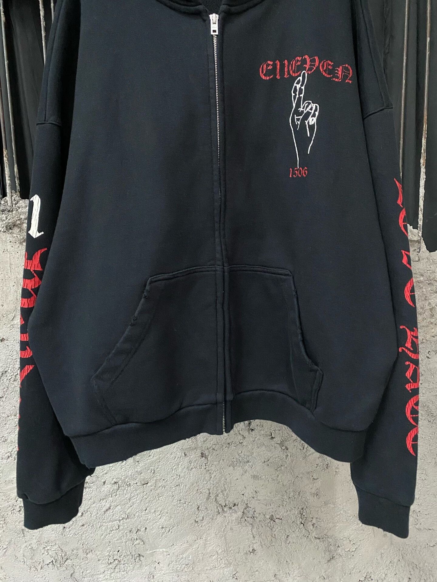 WE11DONE we11 done zip-up jacket in black Size US S / EU 44-46 / 1 - 4 Thumbnail