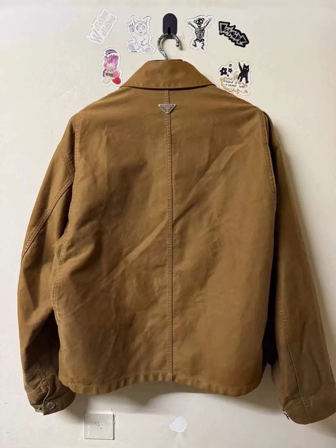 Prada prada khaki moleskin jacket size m Size US M / EU 48-50 / 2 - 2 Thumbnail