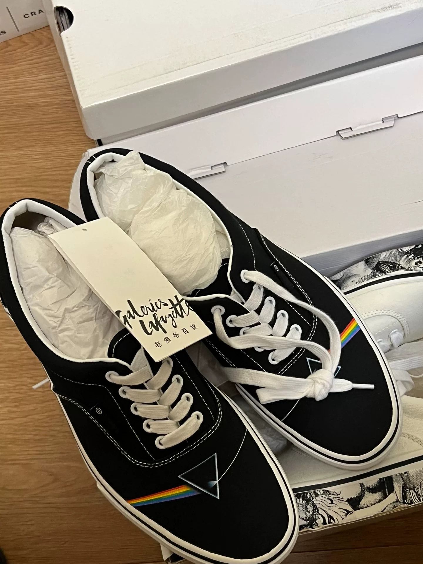 Undercover Undercover Pink Floyd Tribute Black Sneakers Size US 7 / EU 40 - 4 Thumbnail