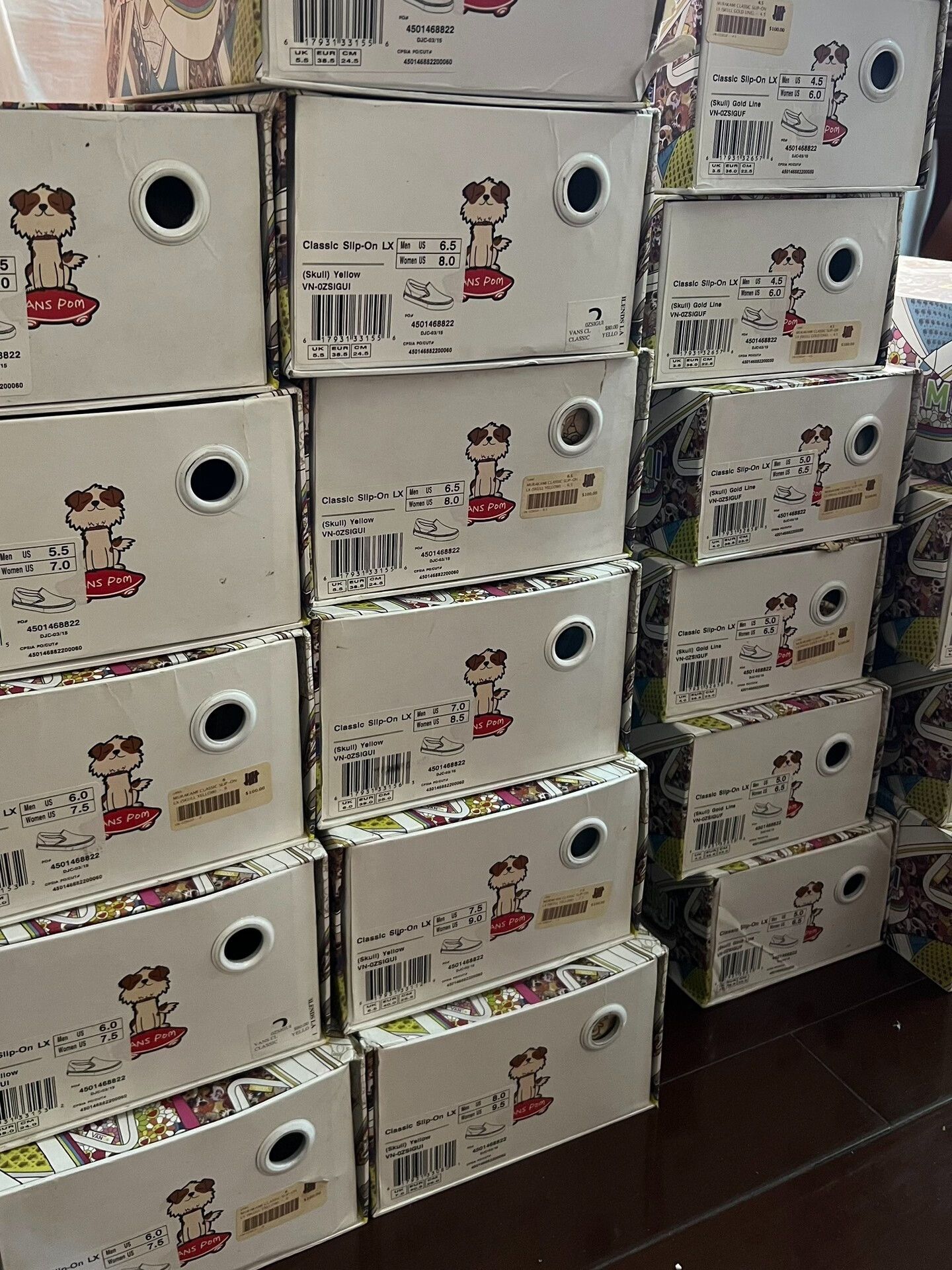 Vans Vans x Takashi Murakami Skull Sneakers Size US 5 / EU 37 - 9 Thumbnail