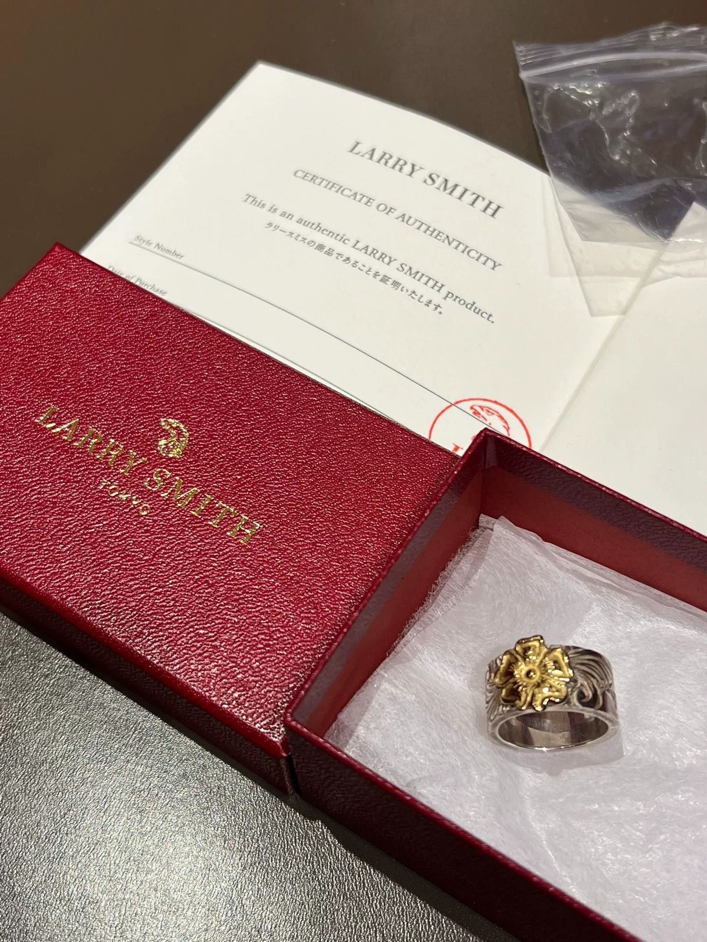 Larry Smith LARRY SMITH Floral Pattern Ring Size ONE SIZE - 6 Thumbnail