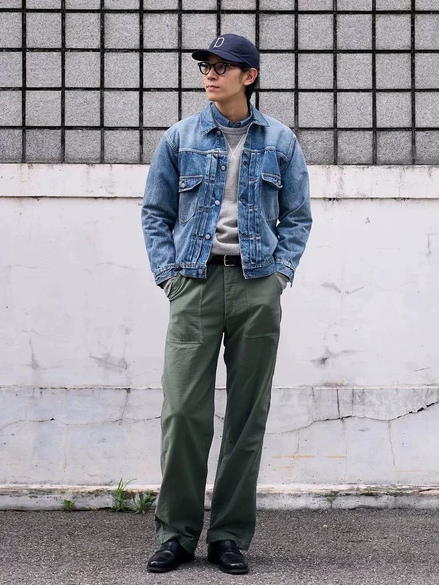 Full Count & Co. Classic OG107 Cotton Work Pants Size US 34 / EU 50 - 3 Thumbnail