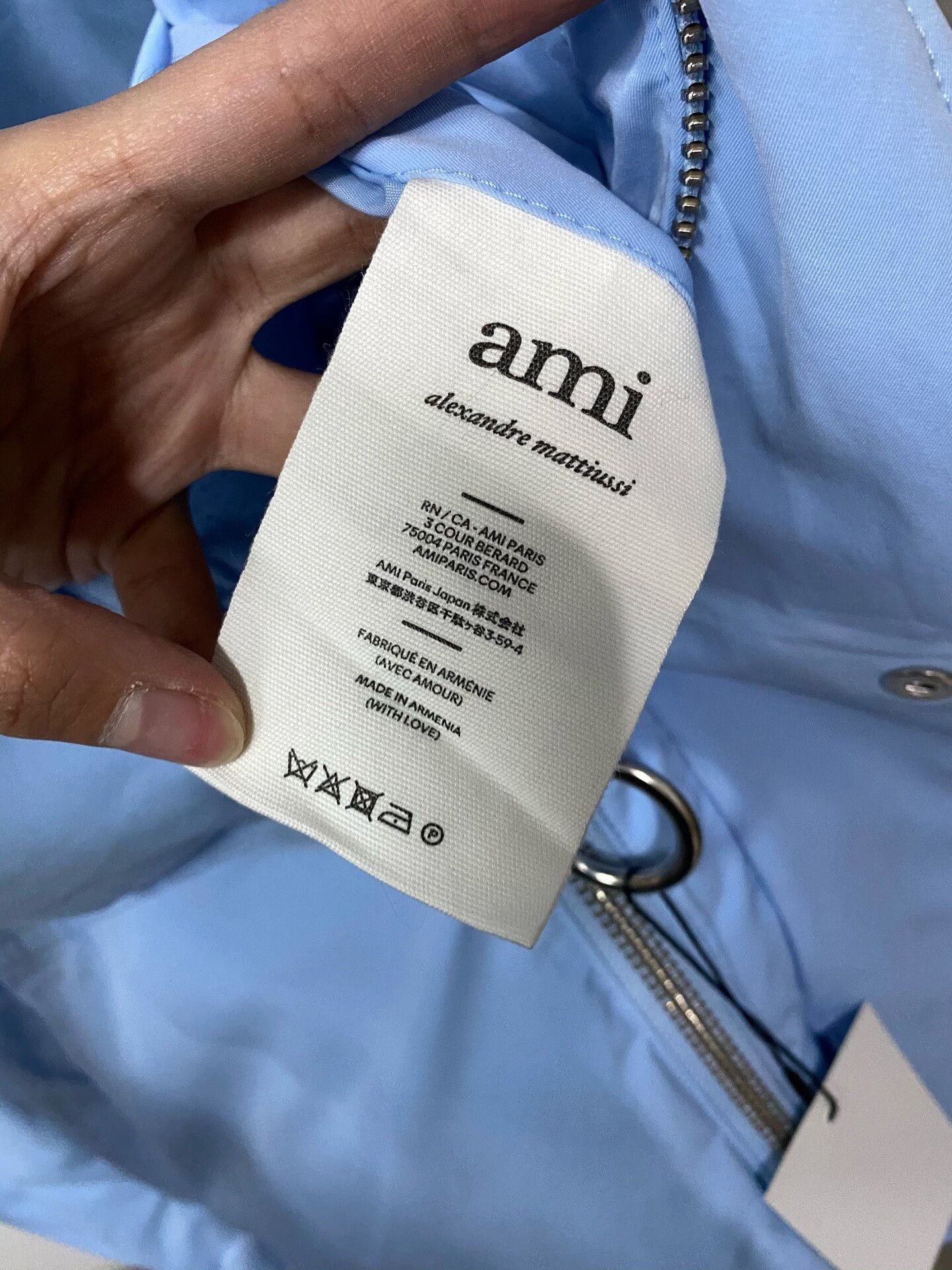 AMI stylish light blue puffer jacket Size US M / EU 48-50 / 2 - 7 Thumbnail