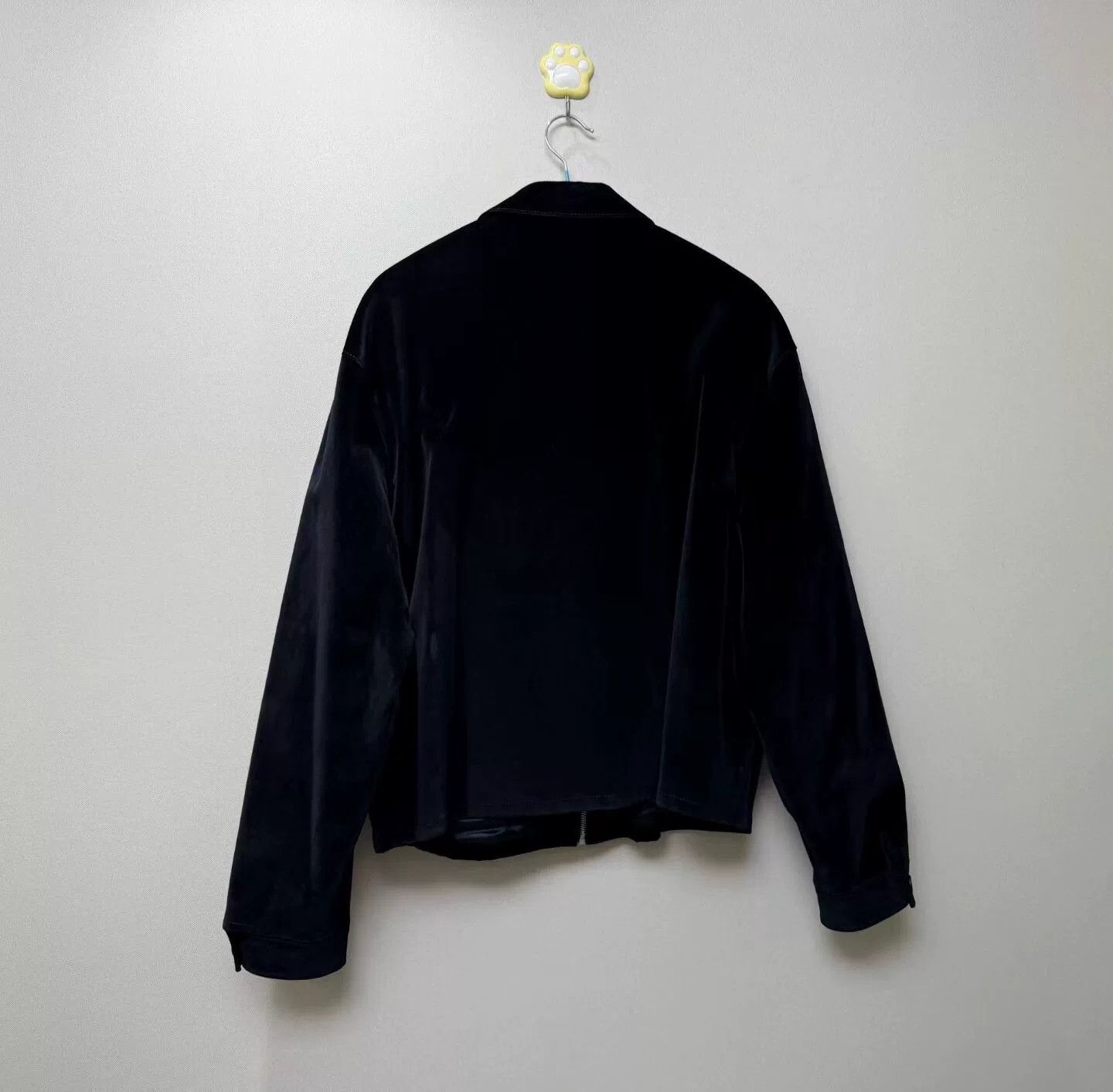 Prada prada black velvet zip jacket with logo Size US XXL / EU 58 / 5 - 4 Thumbnail