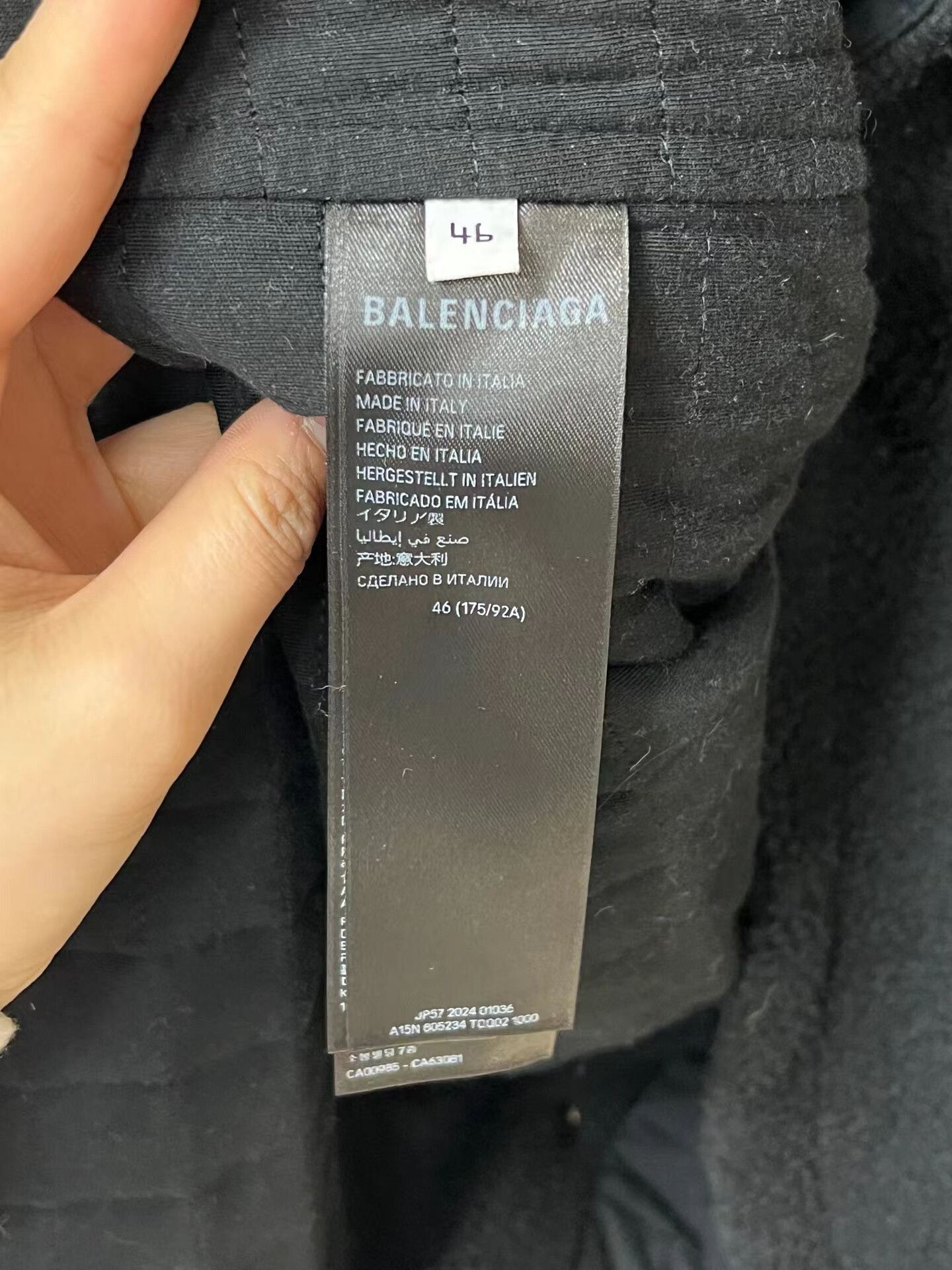 Balenciaga balenciaga black fleece jacket size 46 Size US L / EU 52-54 / 3 - 4 Thumbnail