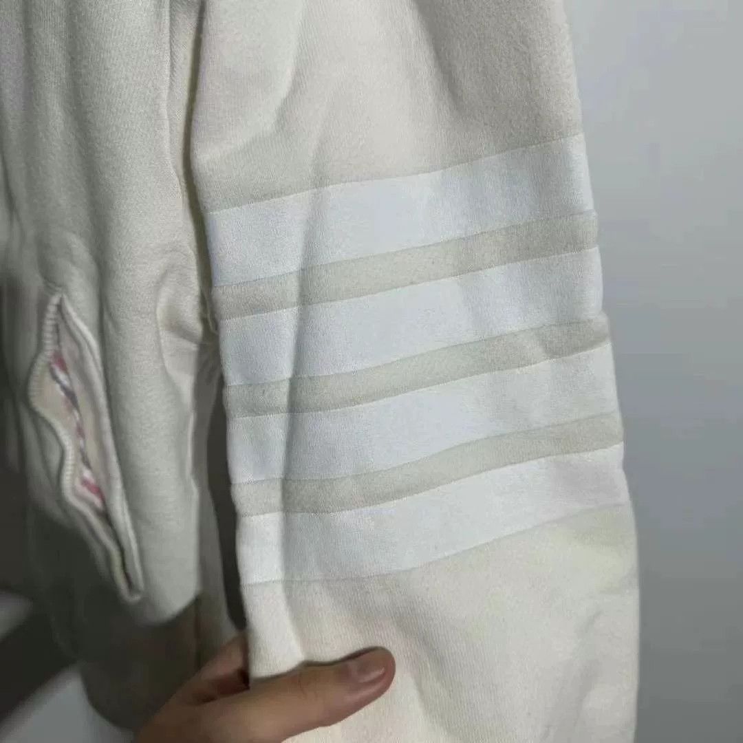 Thom Browne thom browne beige zip jacket with stripes Size US M / EU 48-50 / 2 - 2 Thumbnail