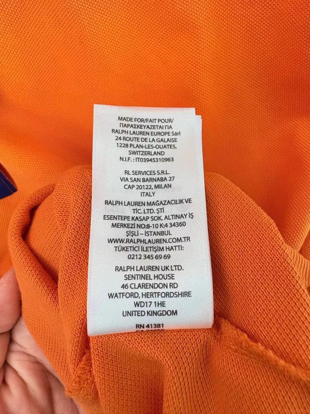 Polo Ralph Lauren orange ralph lauren embroidered logo polo shirt Size US XL / EU 56 / 4 - 5 Thumbnail