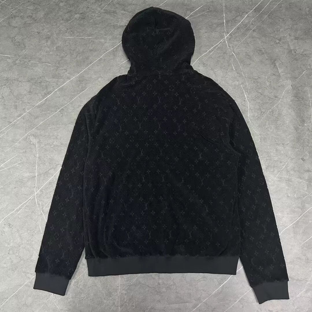 Louis Vuitton louis vuitton black hooded zip-up jacket Size US XL / EU 56 / 4 - 2 Thumbnail