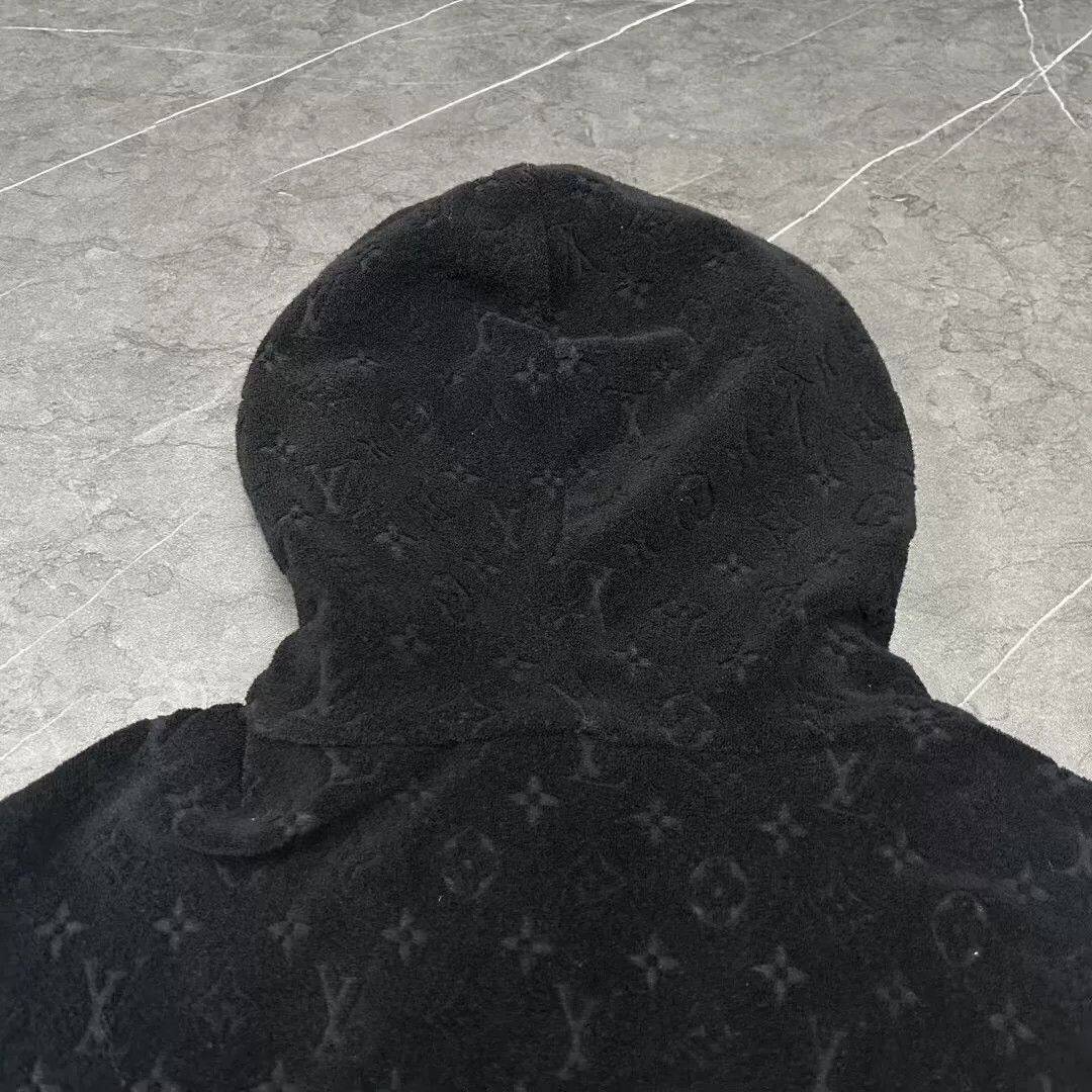 Louis Vuitton louis vuitton black hooded zip-up jacket Size US XL / EU 56 / 4 - 4 Thumbnail