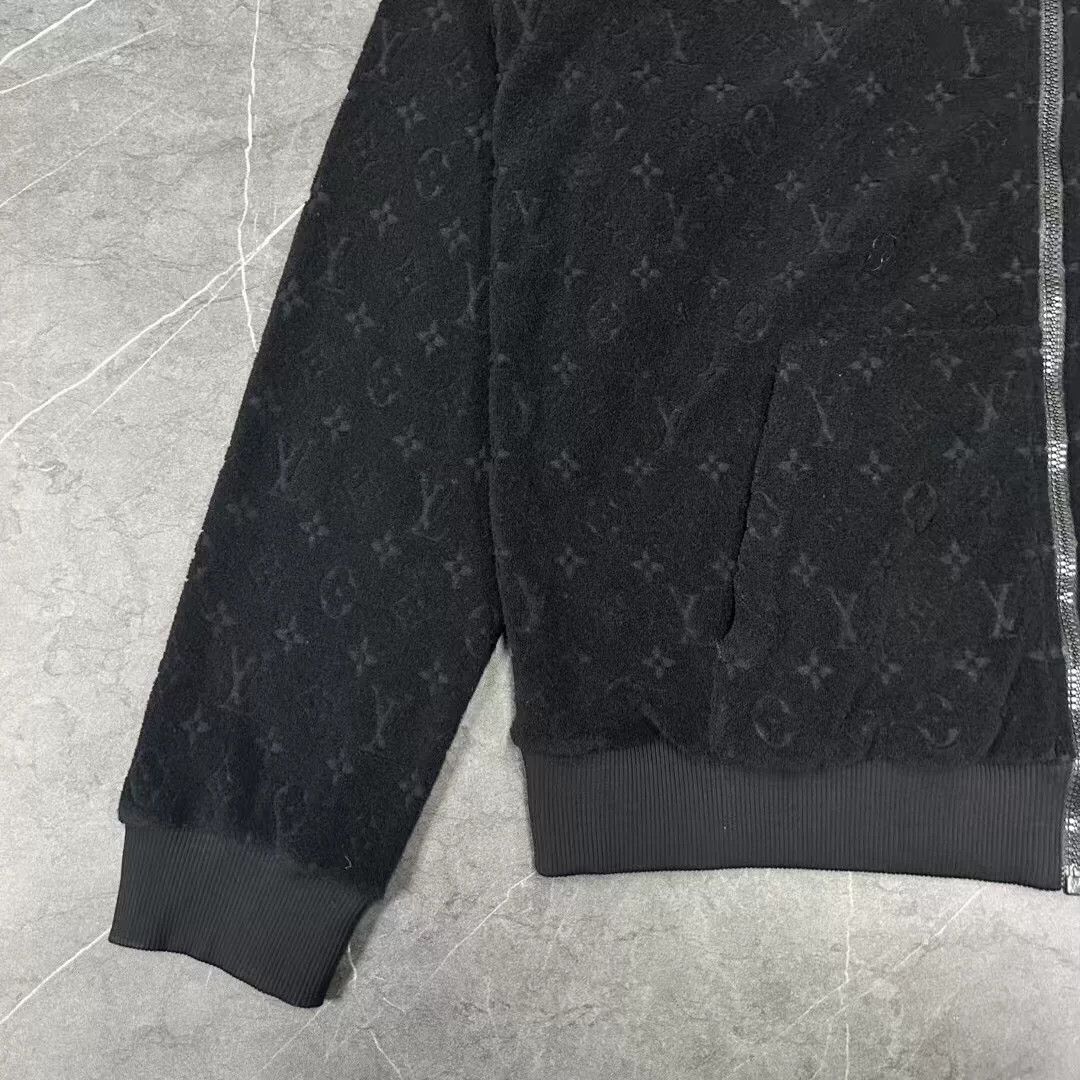 Louis Vuitton louis vuitton black hooded zip-up jacket Size US XL / EU 56 / 4 - 5 Thumbnail