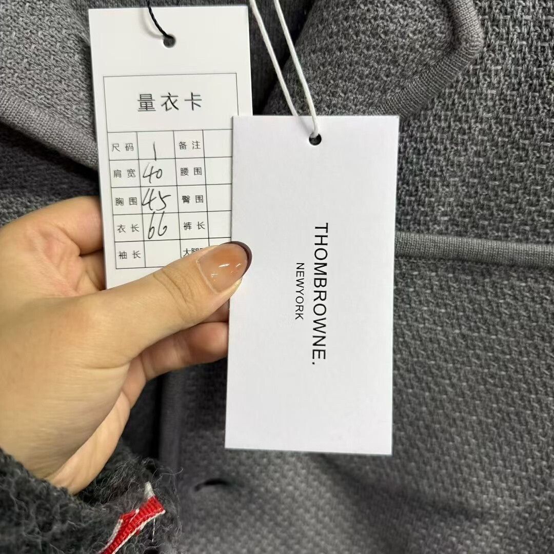 Thom Browne thom browne gray striped arm band jacket Size US S / EU 44-46 / 1 - 4 Thumbnail