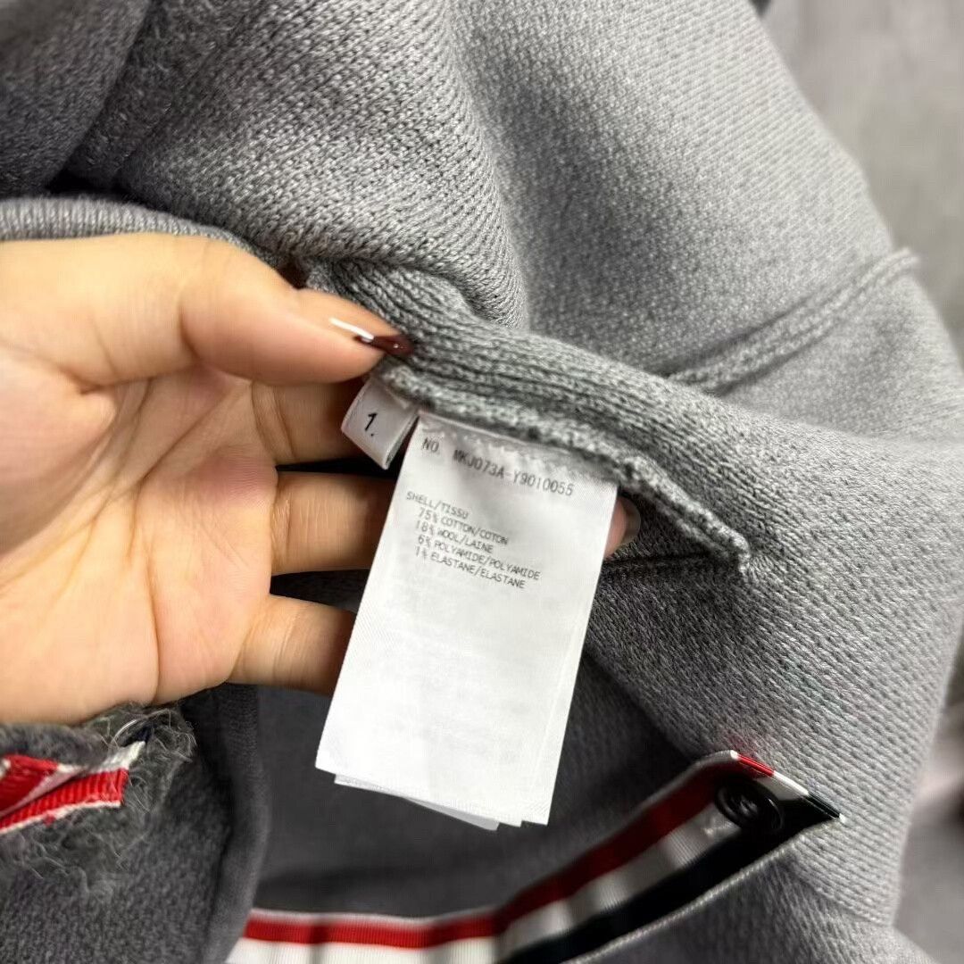 Thom Browne thom browne gray striped arm band jacket Size US S / EU 44-46 / 1 - 3 Thumbnail