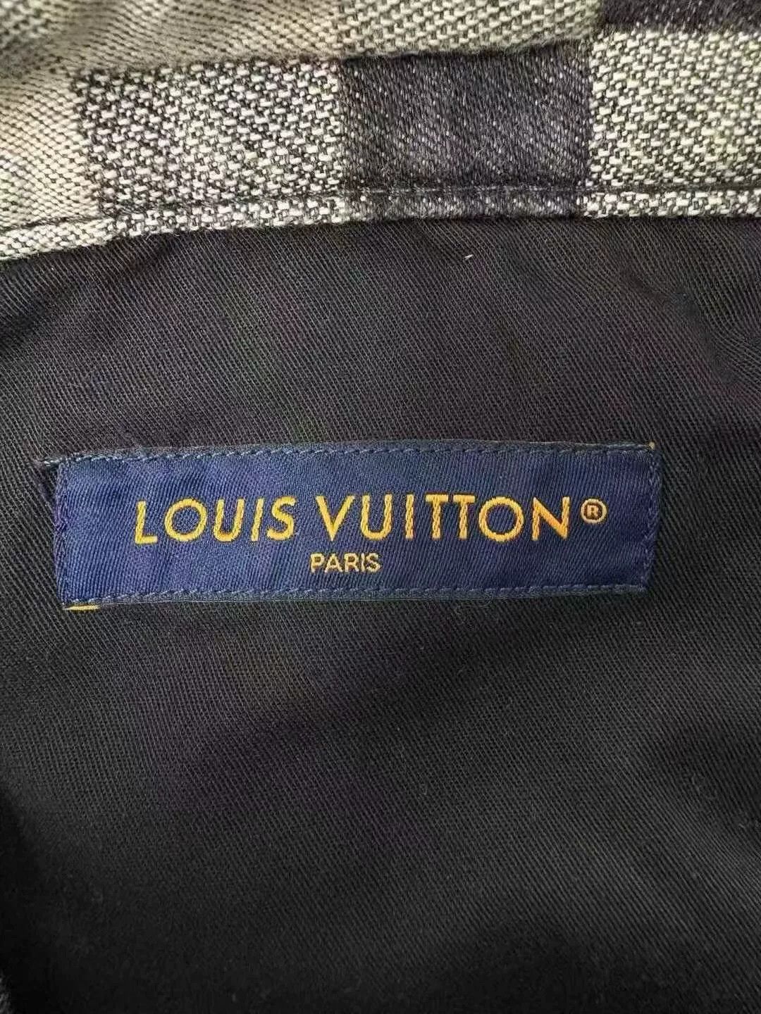 Louis Vuitton louis vuitton gray and white checkered denim pants Size US 32 / EU 48 - 4 Thumbnail