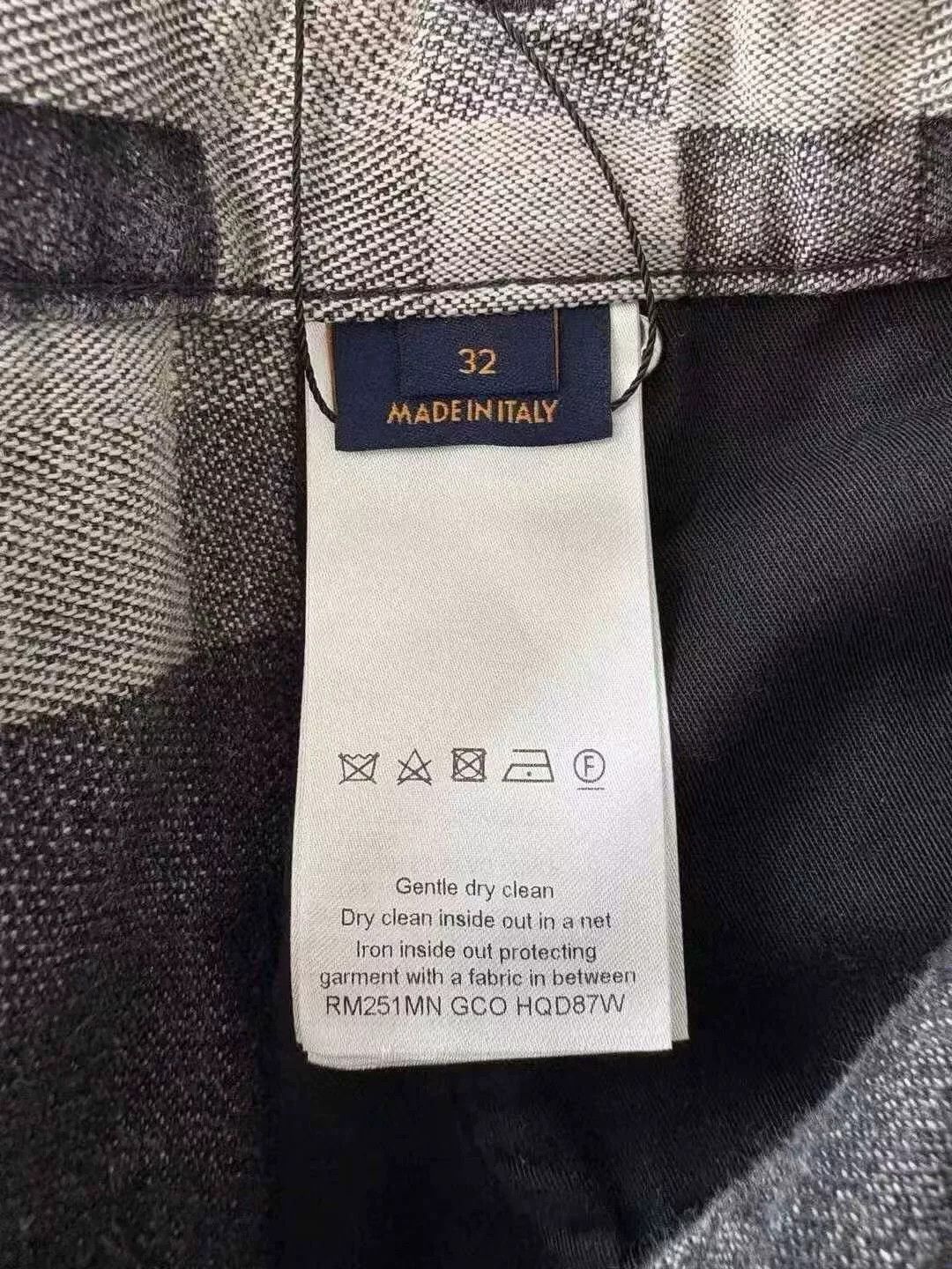 Louis Vuitton louis vuitton gray and white checkered denim pants Size US 32 / EU 48 - 5 Thumbnail